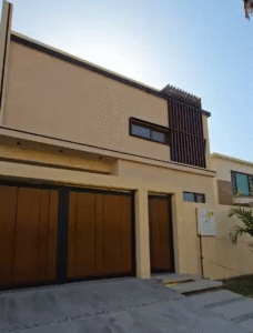 Front view of 500 yard bungalow in DHA Phase 6 Karachi