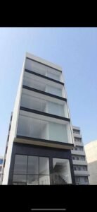 Commercial building for rent in DHA Phase 8 Karachi glass elevation