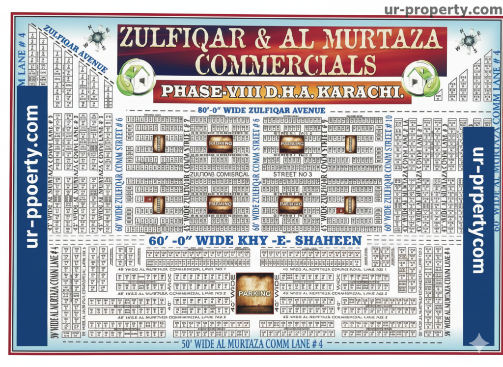 AL Murtaza & Zulfiqar Commercial DHA Phase 8 Karachi