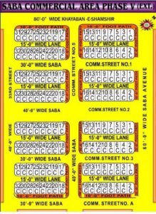 Saba Commercial DHA Phase 5 Map