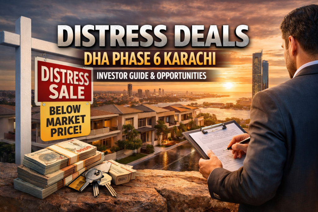 Distressed property transactions DHA Phase 6 Karachi