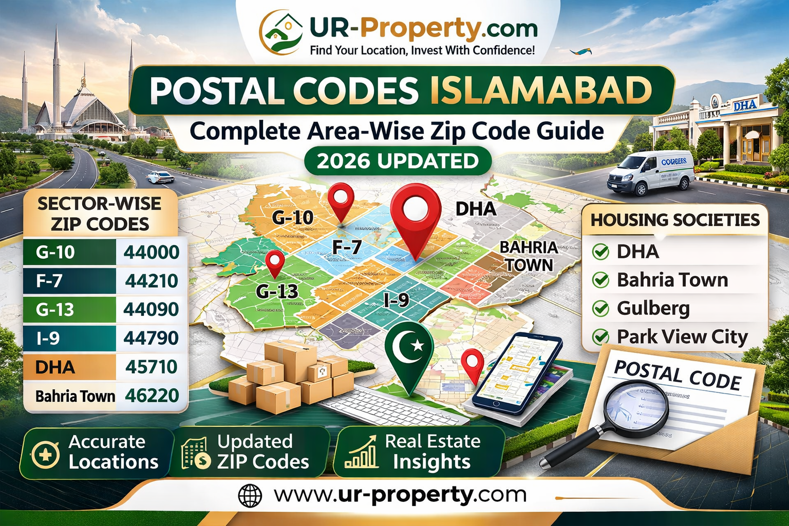 Postal Codes Islamabad
