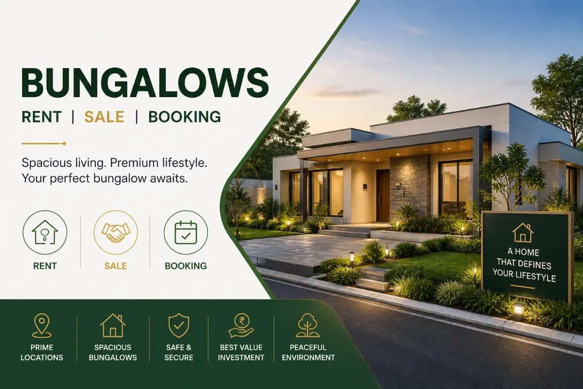 Bungalow Rent Sale Booking UR Property