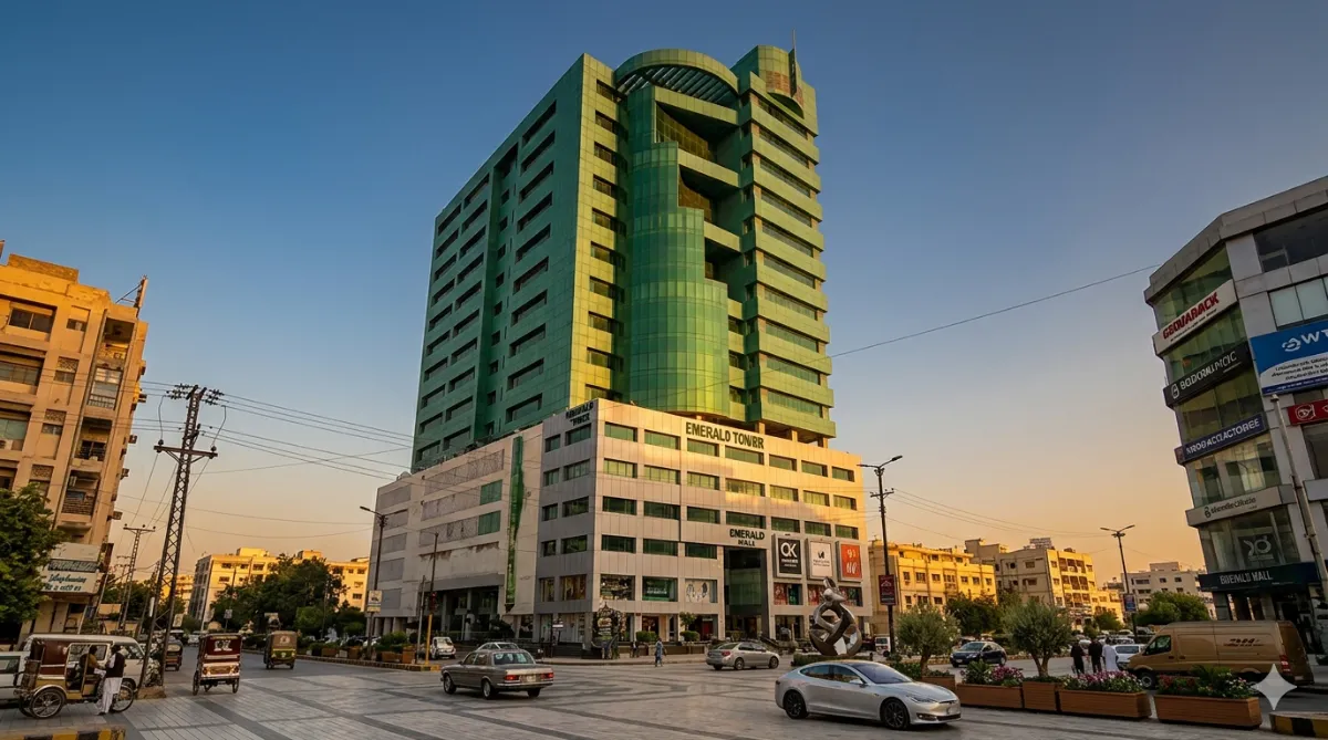 Fully furnished office for rent in Emerald Tower Clifton Karachi