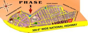 DHA Phase 1 Karachi. Map
