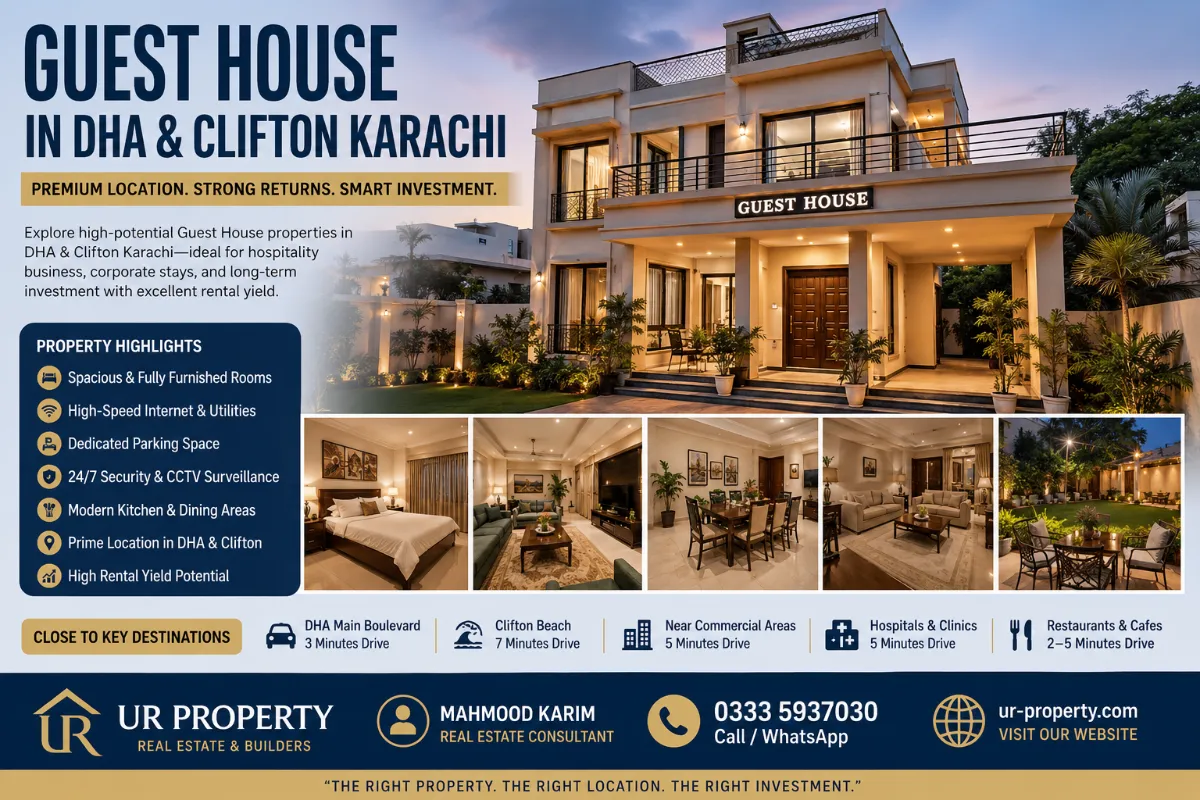 Guest House in DHA & Clifton Karachi