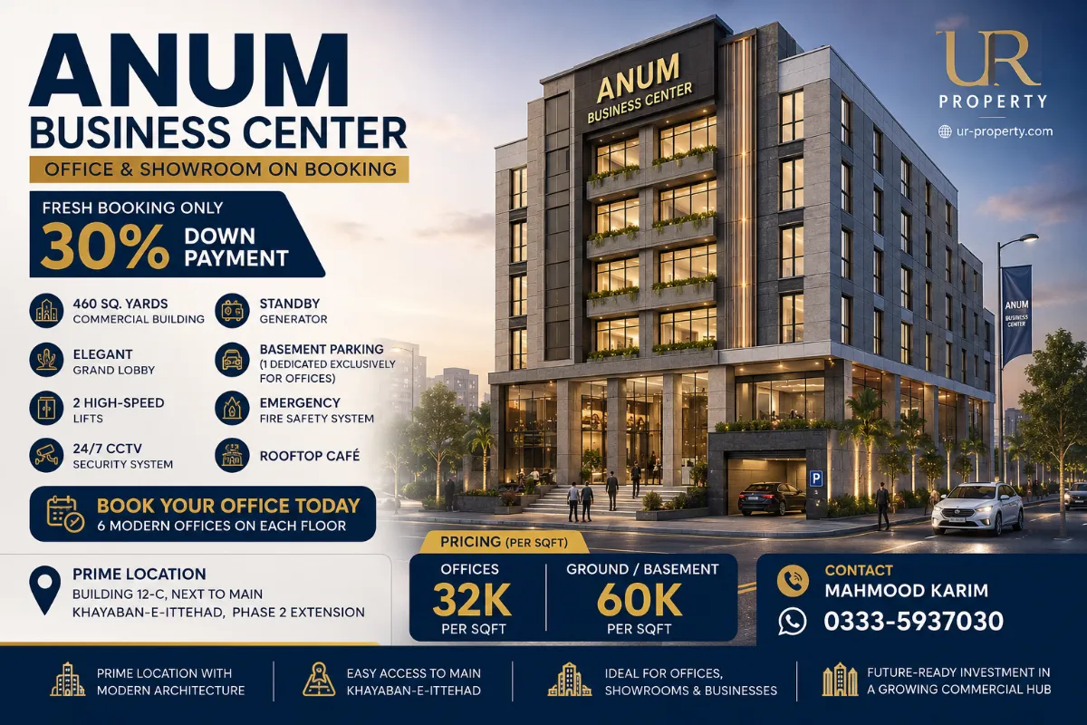 Office for Booking in DHA Phase 2 Extension Karachi