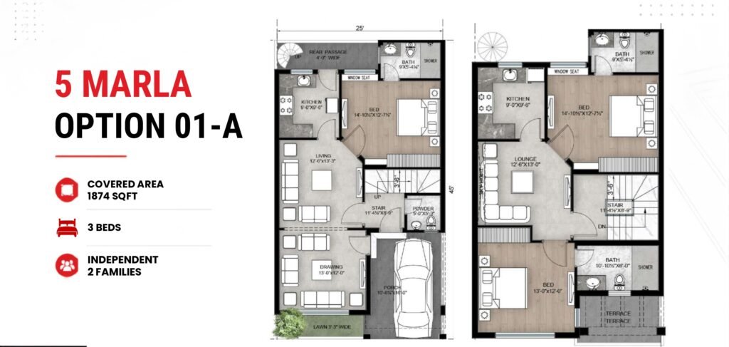 Woodlands by PACE 125 yard Villa 01 A