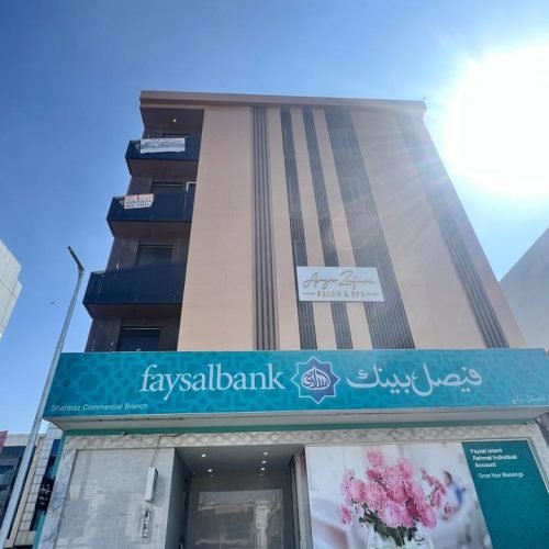 2100 sqft corner office in DHA Phase 6 Karachi. Main Khayaban-e-Shahbaz