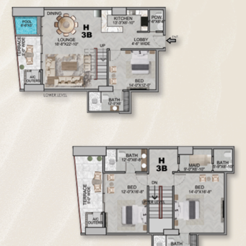 AA Beach Front 3B PH Type H FP (2)