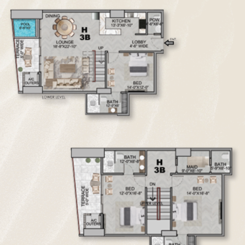 AA Beach Front 3B PH Type H FP