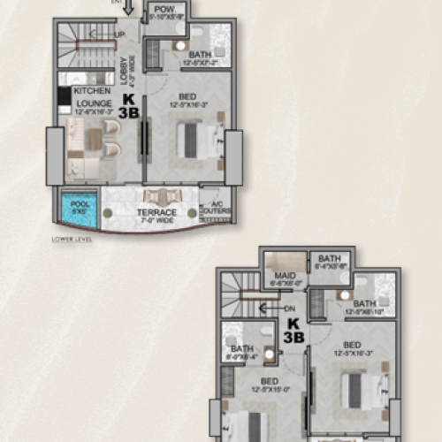 AA Beach Front 4B PH Type K FP