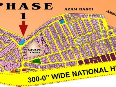 DHA Phase 1 Karachi. Map