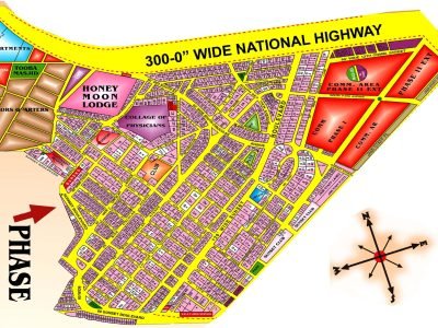 DHA Phase 2 Karachi. Map
