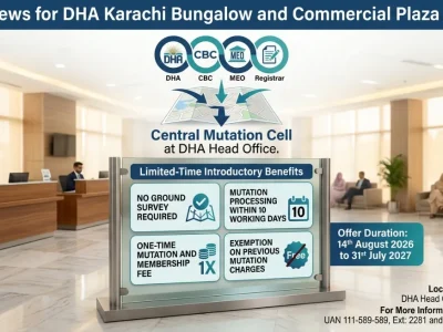 DHA Karachi Central Mutation Cell 2026