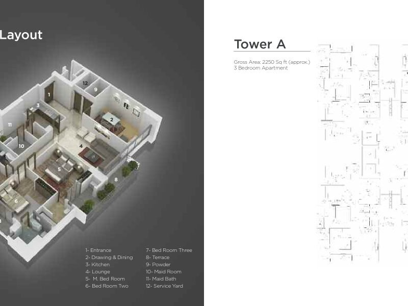 Grove Residency Apartment Layout Tower A