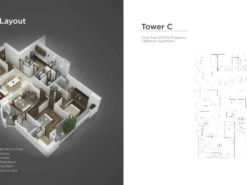 Grove Residency Apartment Layout Tower C