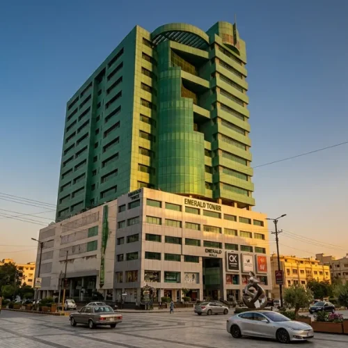 Fully furnished office for rent in Emerald Tower Clifton Karachi