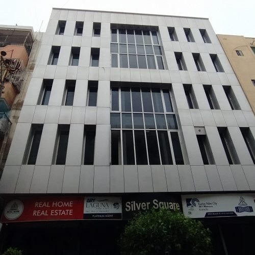 Modern furnished office for sale in Tauheed Commercial DHA Phase 5 – 1050 SQFT with lift and glass elevation