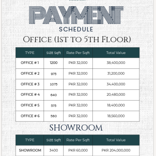 Payment Schedule