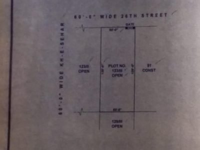 1000 Yards Plot for Sale on Main 26th Street
