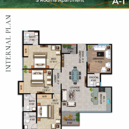 Saima Mangrove Residence Karachi waterfront apartments Floor Plans (2)