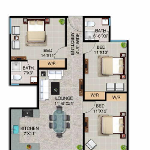 Saima Mangrove Residence Karachi waterfront apartments Floor Plans (5)