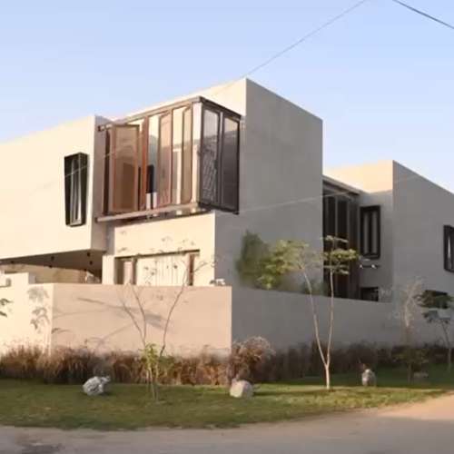 Front view of 500 yard bungalow for sale in DHA Phase 5 Karachi