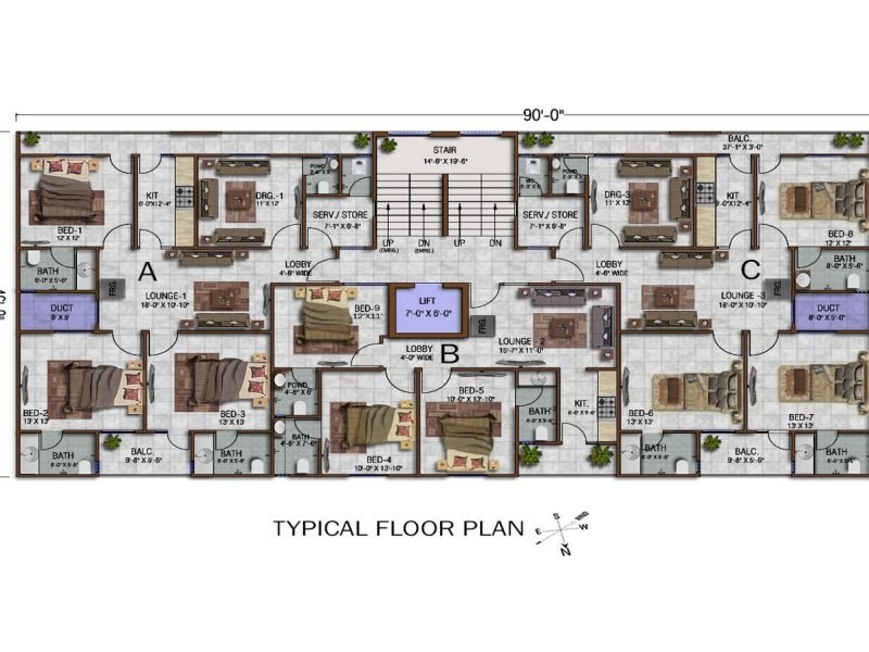 3 Bed Apartment for Booking in DHA Phase 8 Peninsula Commercial